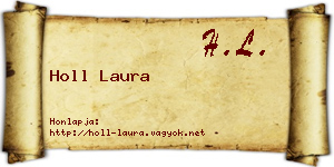 Holl Laura névjegykártya